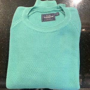 Topman mint/teal knitted sweater